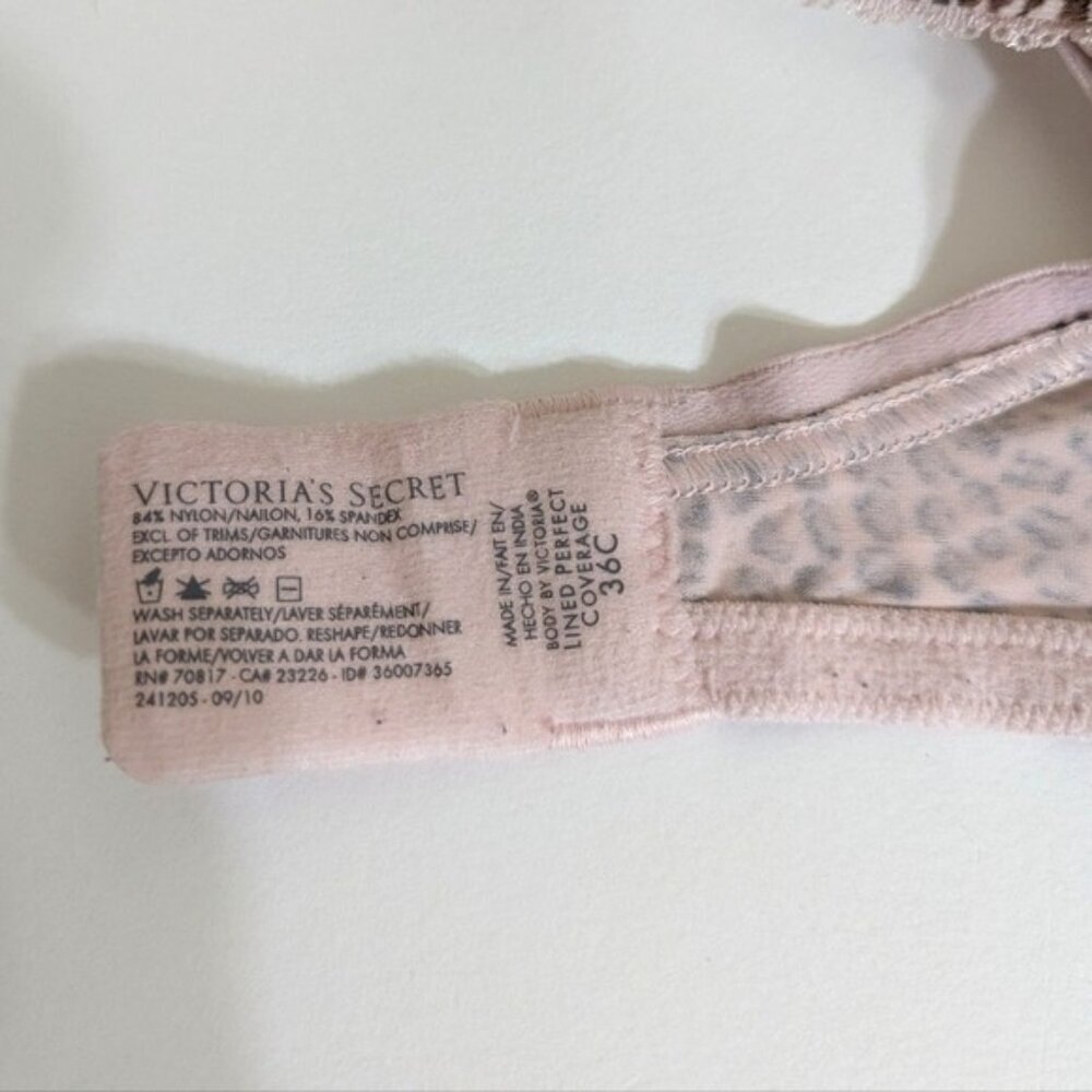 Vs Lined Perfect Coverage Leopard Print 36c - image 5